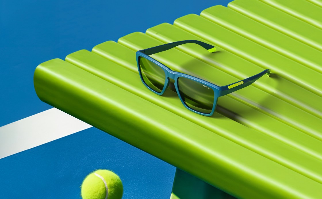 Polaroid: Blaue Brille